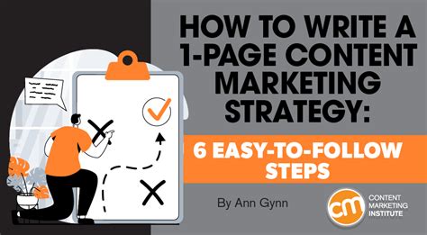How To Write A 1 Page Content Marketing Strategy 6 Easy To Follow