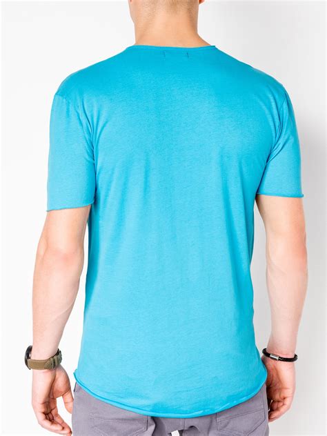 Mens Printed T Shirt S983 Turquoise Modone Wholesale Clothing