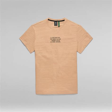 Chest Text Graphic T Shirt Pink G Star Raw®