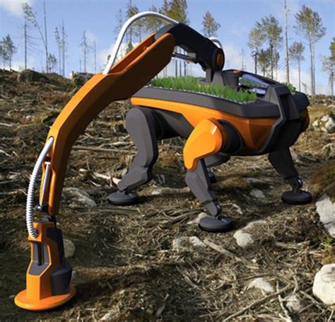 Tree Planting Robot Plants And Protects Seedlings Ensures Fast