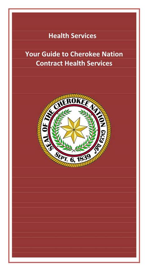 Health Services Your Guide To Cherokee Nation Contract Health Docslib