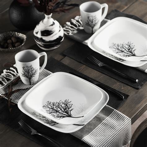 Corelle terrazzo 16pc dinnerware set. Corelle Square 16 Piece Dinnerware Set & Reviews | Wayfair