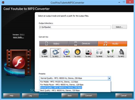 This online tool is a dream come true for people who are fond of listening to music and want a web conversion tool to save video files into audio mp3 format. Cool YouTube To Mp3 Converter Download