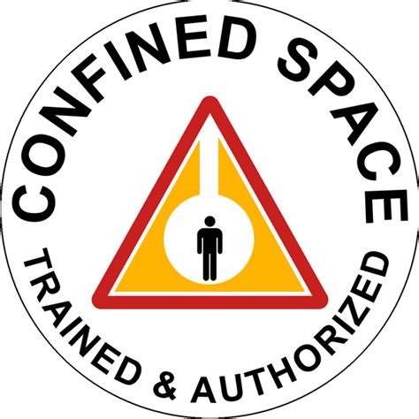 Confined Space Trained Western Safety Sign