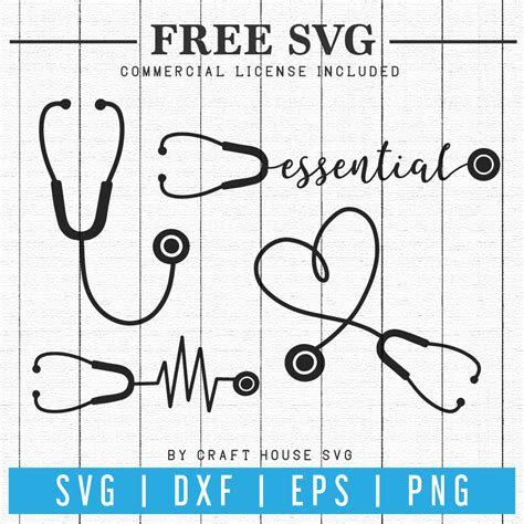 Free Stethoscope Svg Fb90 Craft House Svg