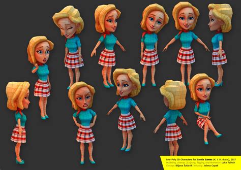Low Poly Game Characters For Cateia Games On Behance
