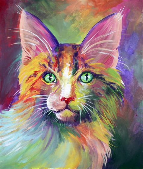 Colorful Cat 2 By San T On Deviantart