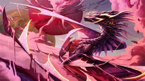Pink Dragon Fantasy Hd Artist 4k Wallpapers Images
