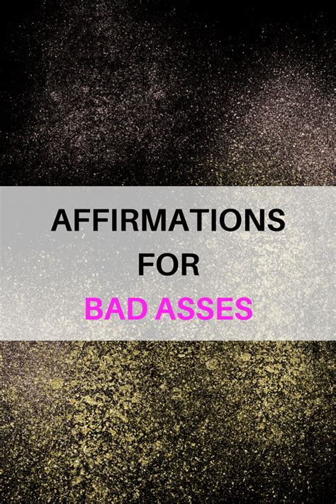 affirmations for bad asses radical transformation project