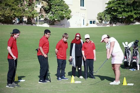 Special olympics uae golf team are joined by unified partner omar bastaki and natalie goodall rahma ismail shares coaching duties with omar and is proud of the way the young golfers have. UAE Special Olympics Golf team develop their skills at The ...