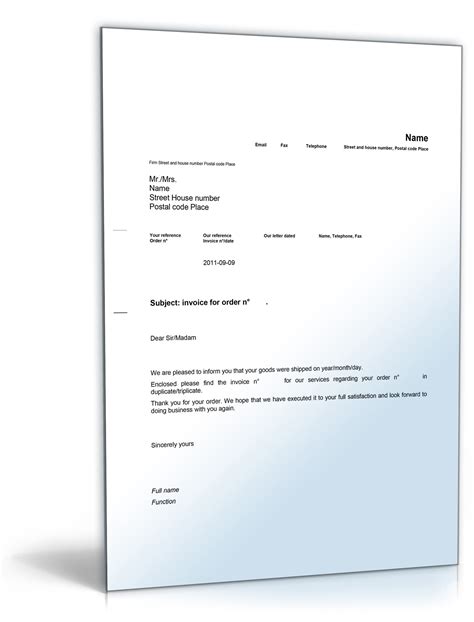 Hier finden sie muster, vorlagen und formulierungsvorschläge für ein fristgerechtes kündigungsschreiben durch den arbeitnehmer. Rechnung im Anhang (Englisch) - Musterbrief sofort zum Download