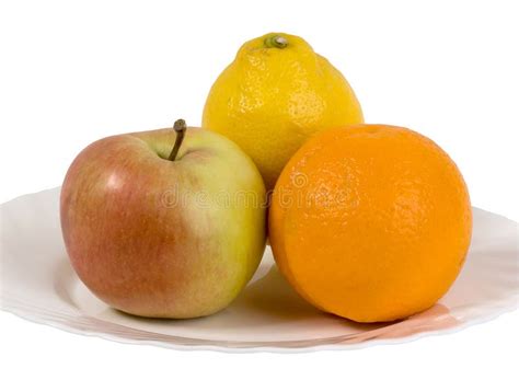 Apple Orange And Lemon Stock Photo Image Of Diet Healthy 2416064
