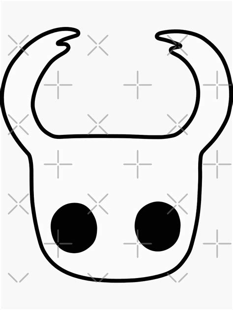 Hollow Knight Mask Face Border Sticker For Sale By Littlesmarthy