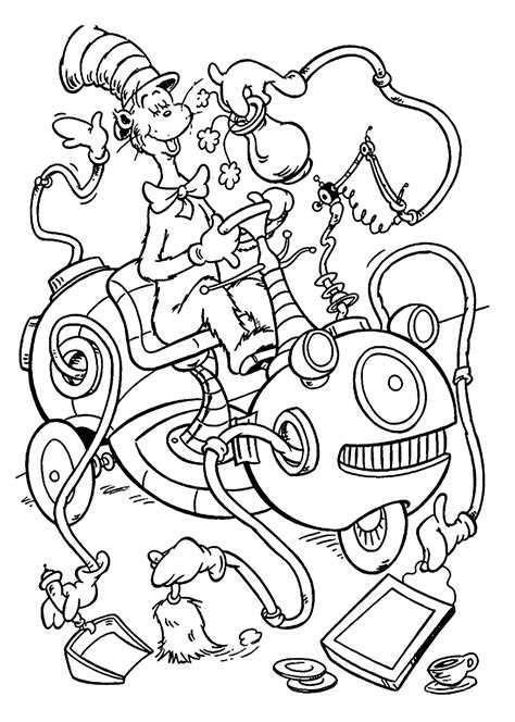 Seuss characters coloring pages for free. Free Dr Seuss Coloring Page - Coloring Home