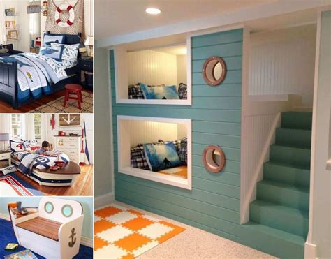 Cute decor ideas and organization tips. 10 Cool Nautical Kids' Bedroom Decorating Ideas