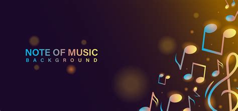 Note Of Music Background Template 1237689 Vector Art At