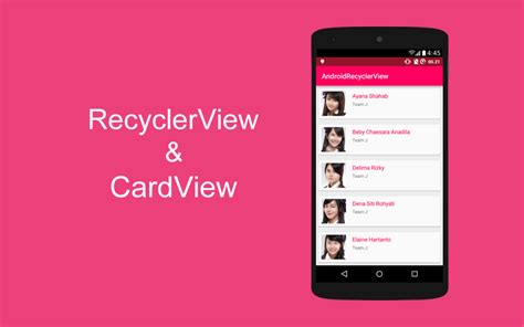 Recyclerview With Cardview In Android Studio Recyclerview And Reverasite