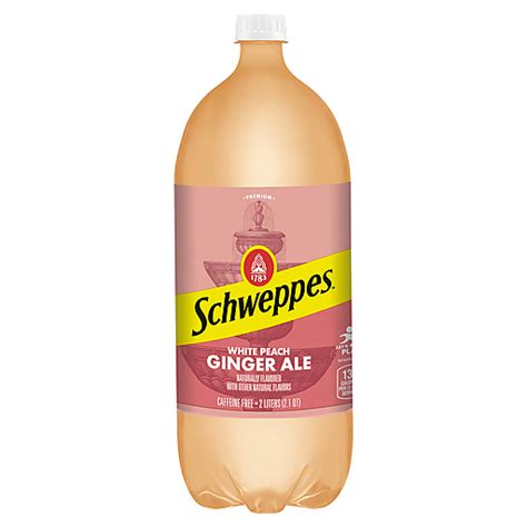 Schweppes White Peach Ginger Ale 21 Qt Beverages Edwards Food Giant
