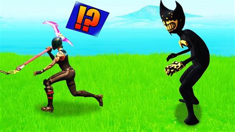 🤣 Bendy Is Back In Fortnite He Chased Us Through All The Map
