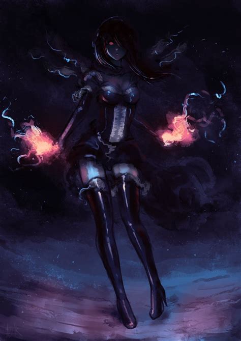 Dark Sorceress By Cubehero Sorceress Dark Art