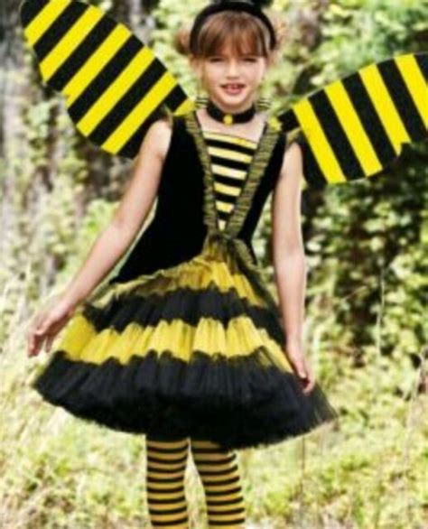 Chasing Fireflies Girls Queen Bee Dress Costume And Treat Bag Halloween