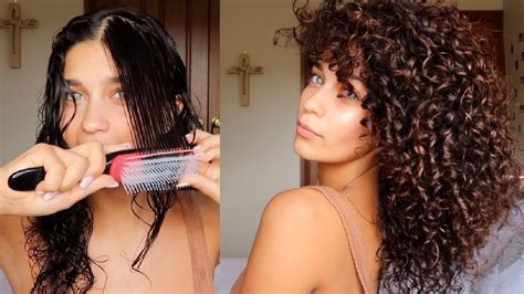 How To Define Curls With The Denman Brush Defined Curly Hair Routine