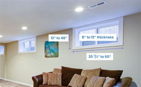 Basement Window Sizes Standard Measurements Designing Idea