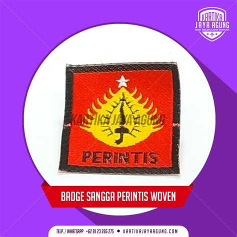 Badge Sangga Perintis Woven Kedai Pramuka Surabaya Kartika Jaya Agung