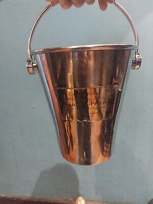 VINTAGE LAURENT PERRIER LEATHER HANDLED CHAMPAGNE BUCKET COOLER EBay