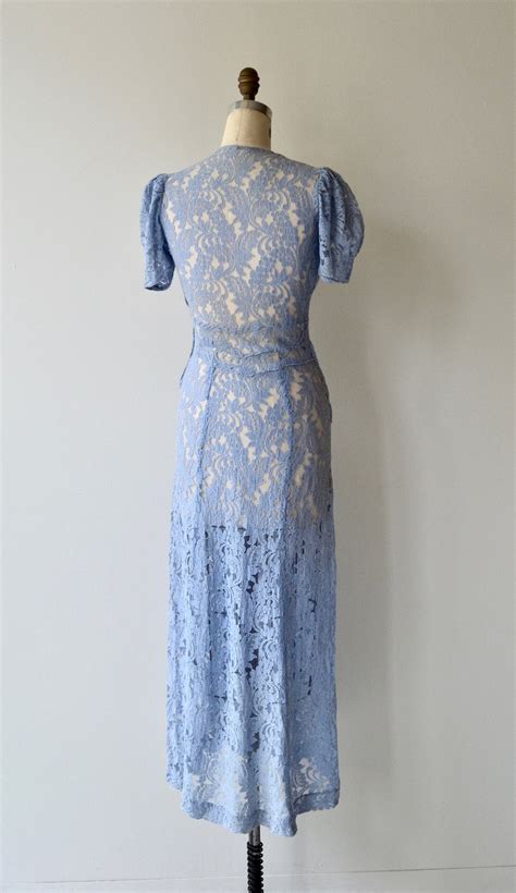 Charente Lace Dress Vintage 1930s Dress 30s Lace Dress Etsy