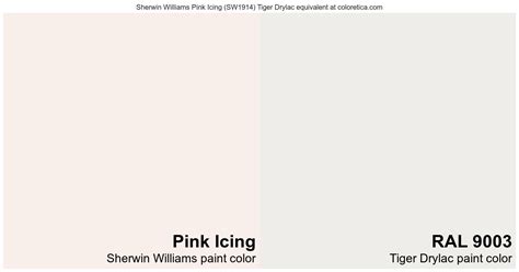Sherwin Williams Pink Icing Tiger Drylac Equivalent Ral