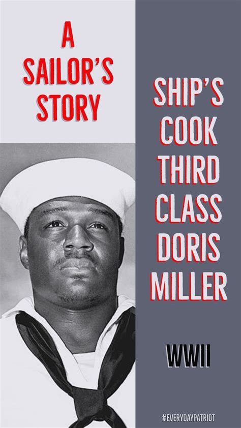 A Sailor S Story Ship S Cook Rd Class Doris Miller Doris Miller