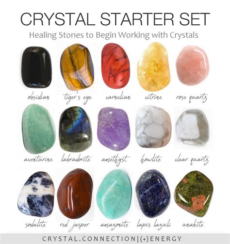 Starter Crystals Set Beginner Crystals And Stones Etsy Crystal