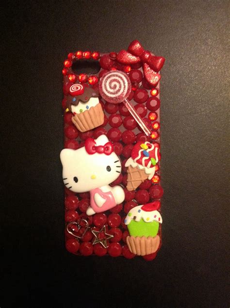 Iphone5 Case Pretty Hellokitty Cupcakebowred Iphone 5 Cases