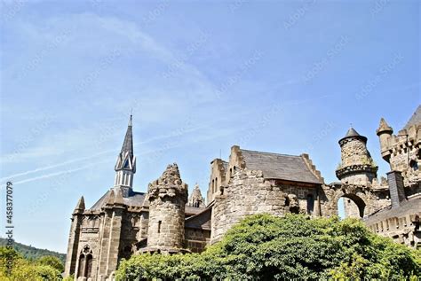 Classic Castle Roofline With Arches And Towers Photo Taken In Bergpark