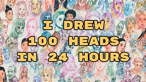 I Did The 100 Head Challenge In 24 Hours Draw With Me Meds100heads