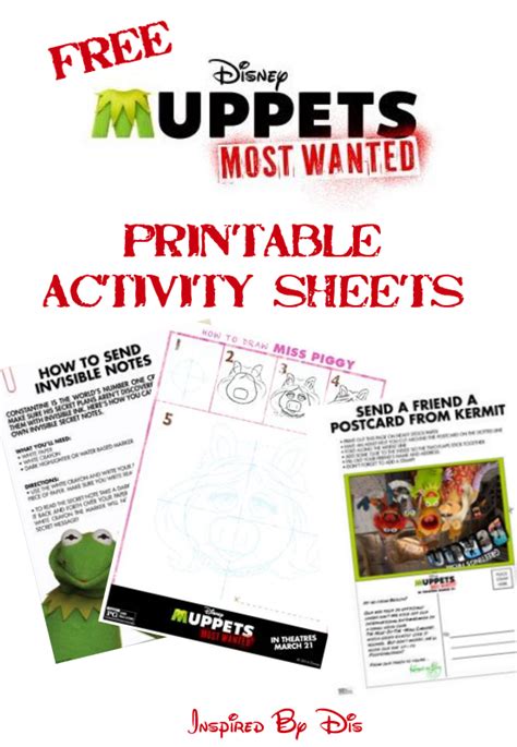 Free Muppets Most Wanted Printable Activity Sheets This Fairy Tale Life