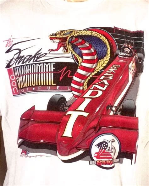 Vtg 80s 90s Soft 1991 Retro Don Prudhomme The Snake Racing T Shirt 25th