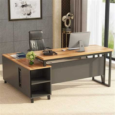 Big lots steady height adjustable stand computer desk. Tribesigns Large L-Shaped Desk, 55 Inches Executive Office ...