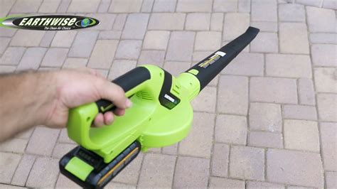 Earthwise 20 Volt Cordless Leaf Blower YouTube