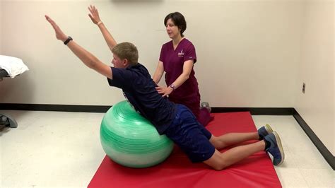 Therapy Ball Stretching For People With Cystic Fibrosis Youtube