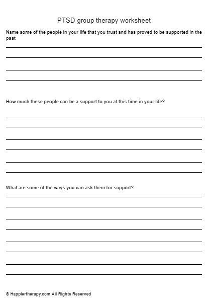 Group Therapy Worksheets Worksheets Library