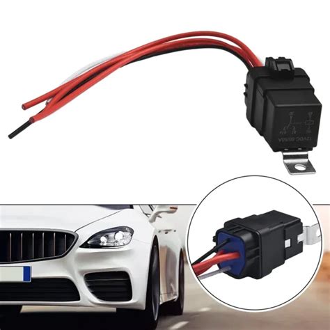 Automotive Relay Relay Set 12v 5 Pin Heavy Duty 6080a Adapters Cables