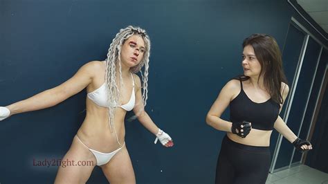 One-sided beatdown facepunching fistfight. Part 2 - Lady2fight