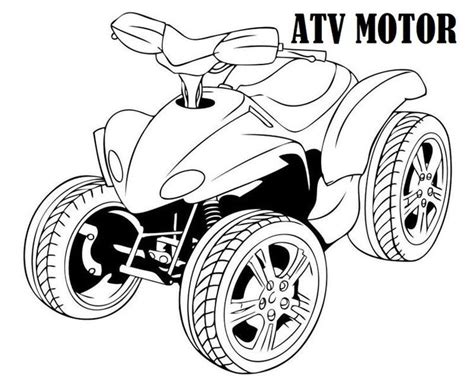 We have over 10,000 free coloring pages that you can print at home. Four Wheeler Atv Motor Coloring Sheet | Coloring pages for ...