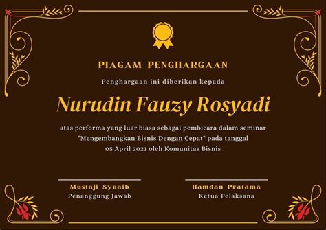 Download Contoh Sertifikat Workshop Mengagumkan Canva