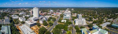 Aerial Panorama Downtown Tallahassee Florida Stock Photo Image Of