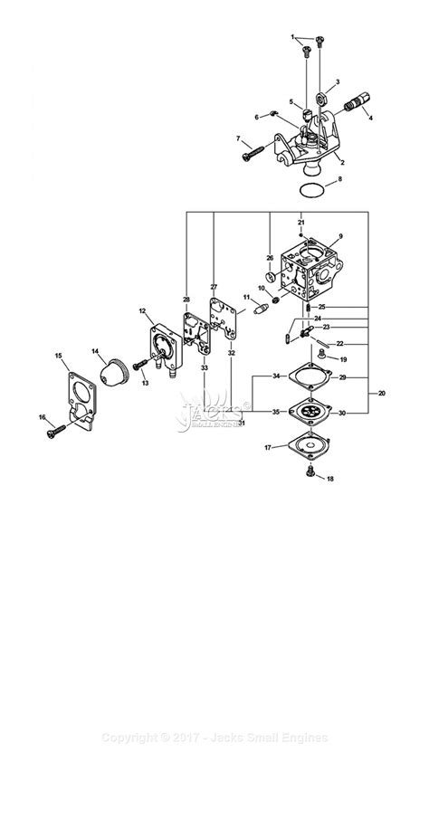 Echo Pas 230 Sn 05001001 05999999 Parts Diagram For Carburetor