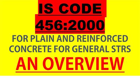 Is 456 2000 An Overview Of The Rcc Code Youtube