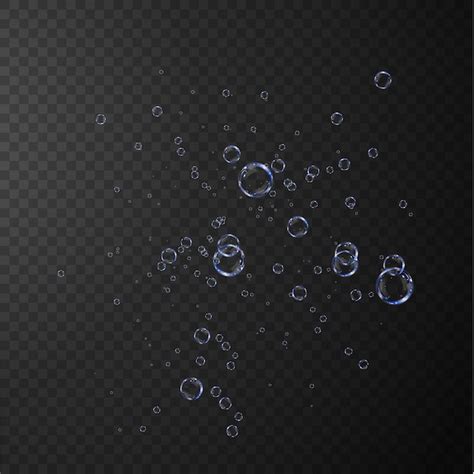 Premium Vector Collection Of Realistic Soap Bubbles Bubbles Are Located On A Transparent